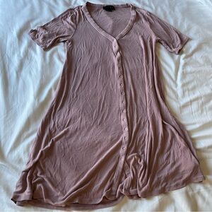 Hatch softest rib maternity nursing dress mini snaps small